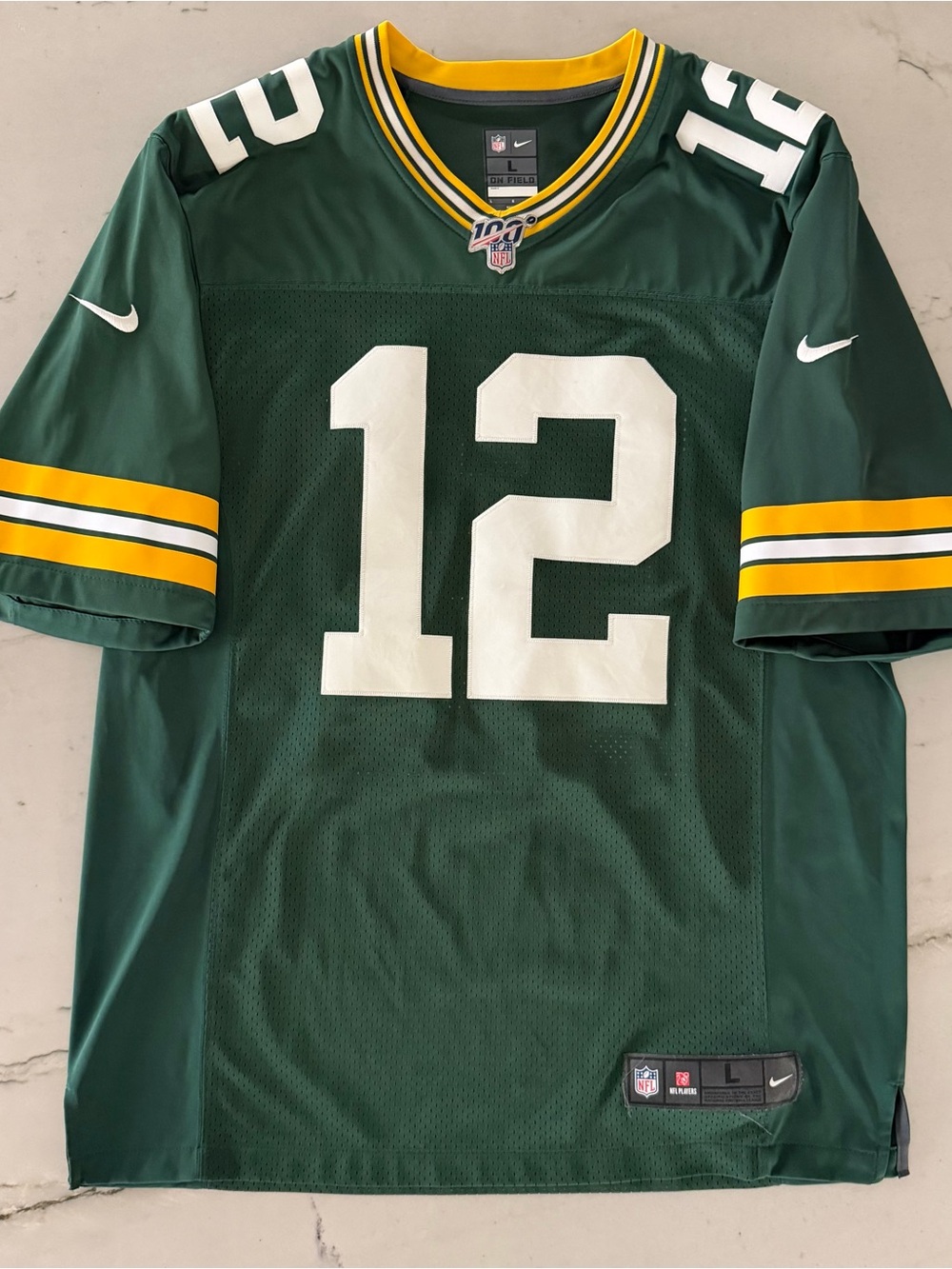 Green Bay Packers NFL Aaron Rogers Nike On Field Green Jersey Men's Size Large